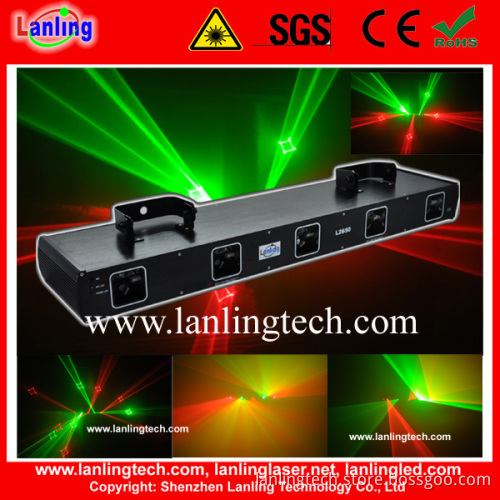 360mw Rg Five Lens DMX Beam Disco Laser Lighting